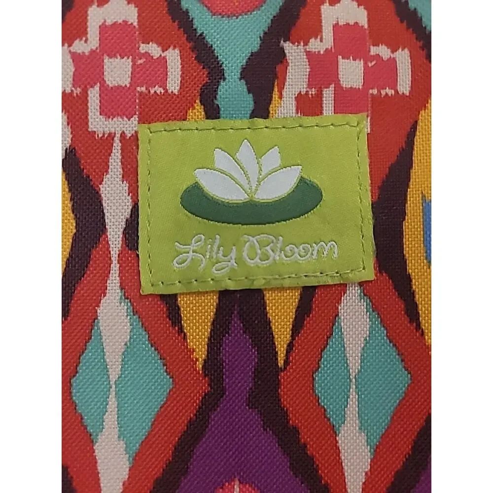Lily Bloom Laptop Tablet Case Southwestern Aztec Soft Shell Handle Multicolored